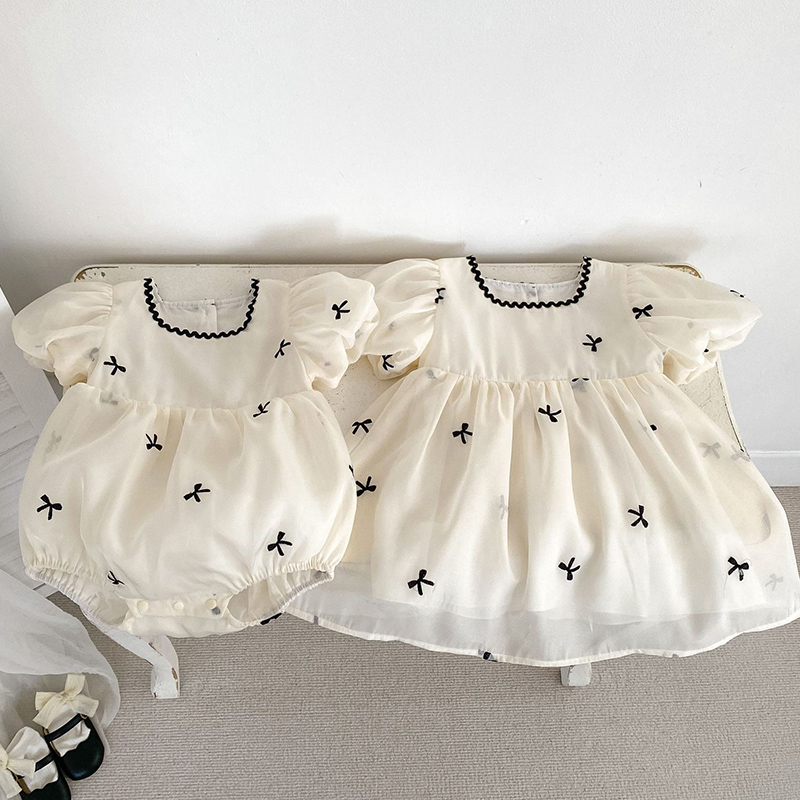 Summer Gauze Clothing - Kinder Schwestern Kleidung Sommer Baby Mädchen