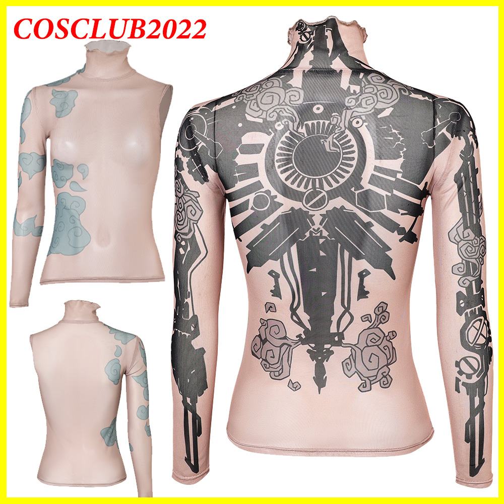 Summer Alt Clothing - Frauen Arcane Jinx Cosplay Shirt Tattoo