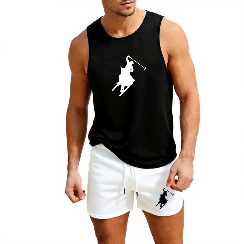 Summer Clothing Trend - Europäisches Herren-Sommer-Set aus Weste und Shorts,