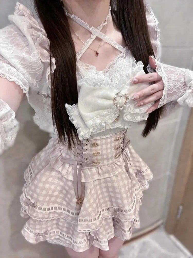 Summer Alt Clothing - Sommer Japanische Gothic Y2k Lolita Bogen