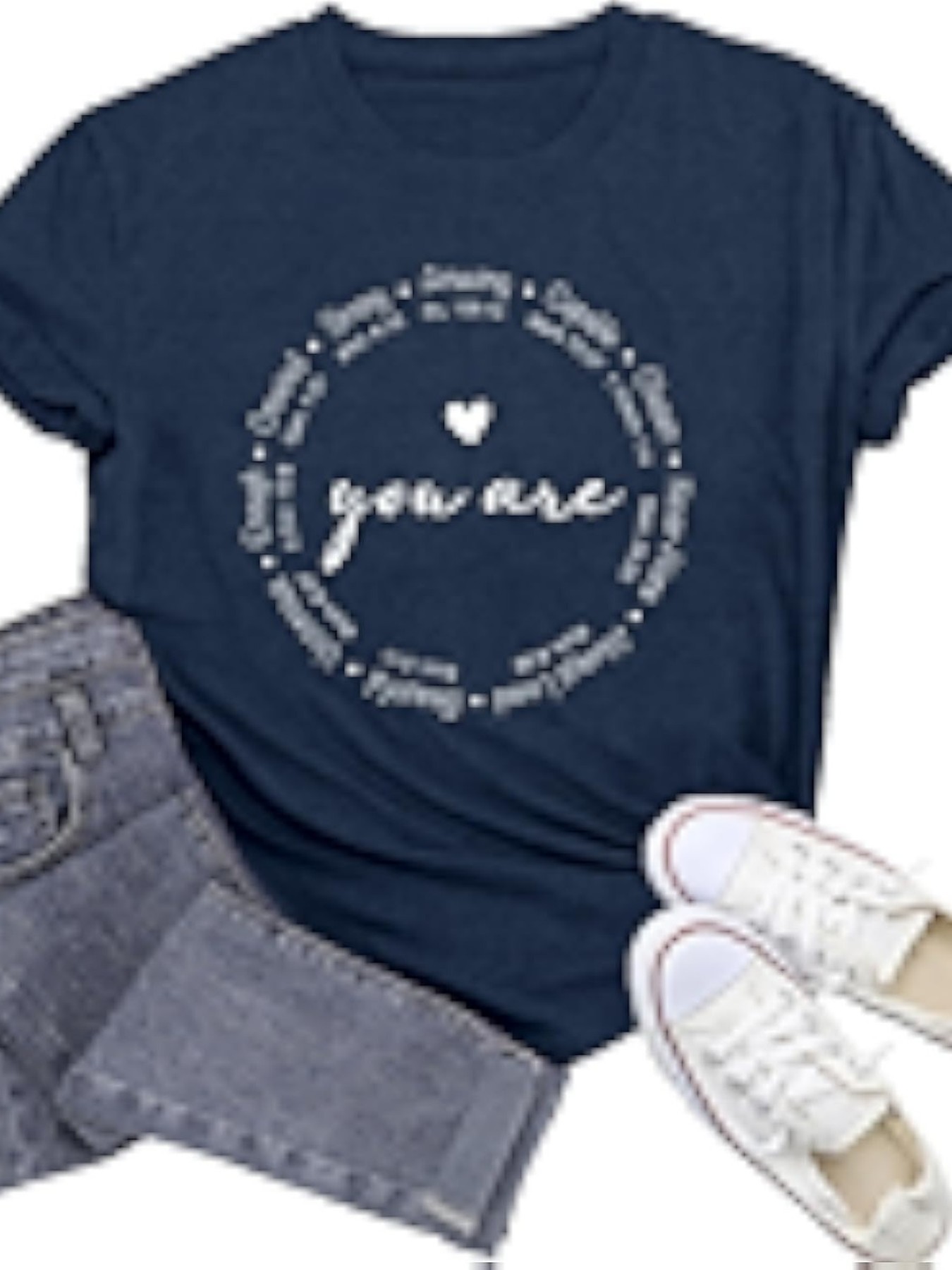 Summer Clothing Must Haves - Kurzarm-T-Shirt für Damen in Übergröße. You