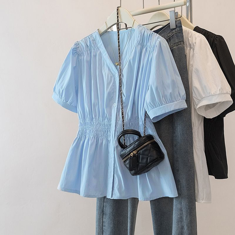 Summer Clothing In French - 200 Pounds Plus Size Elastische Taille