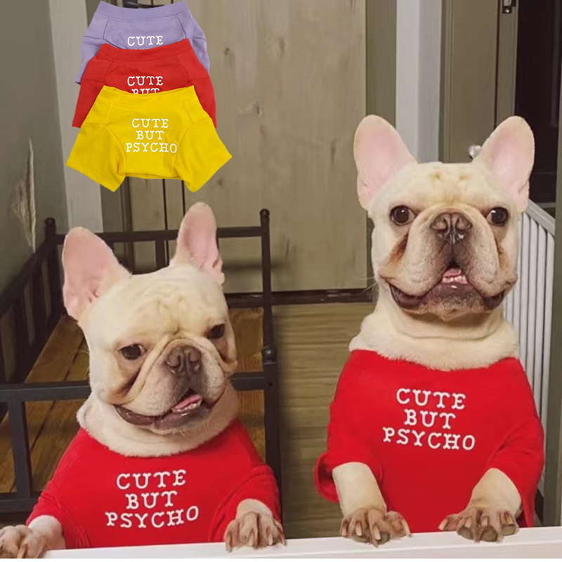 Summer Clothing In French - Modische Französische Bulldoggen- und Mops-Weste, Sommer-Hundebekleidung