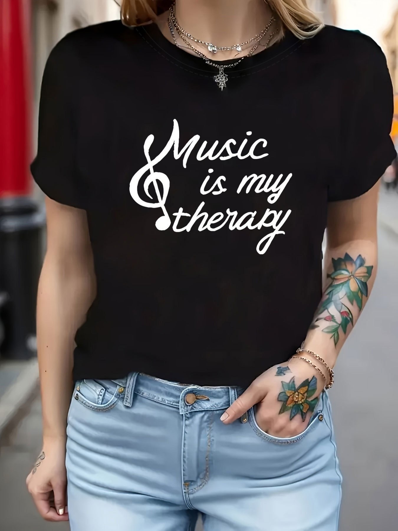 Summer Clothing Must Haves - Kurzarm-T-Shirt für Damen in Übergröße, Motiv:
