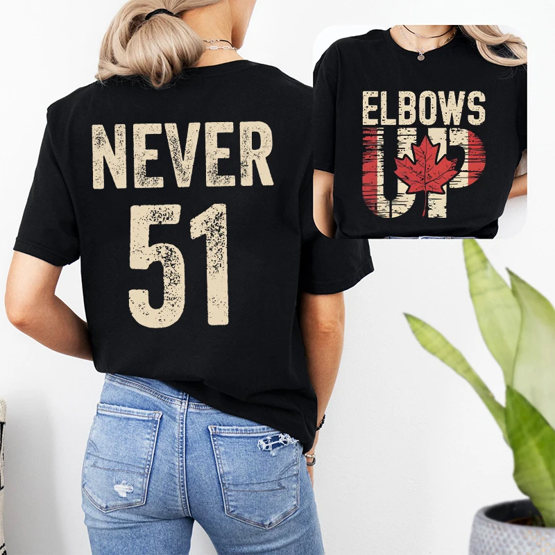 Summer Clothing Women Canada - Retro Elbows Up Never 51 Kanada