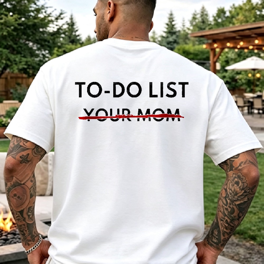 Summer Clothing List - Lustige To-Do-Liste „Your Mom“ T-Shirts Sommer