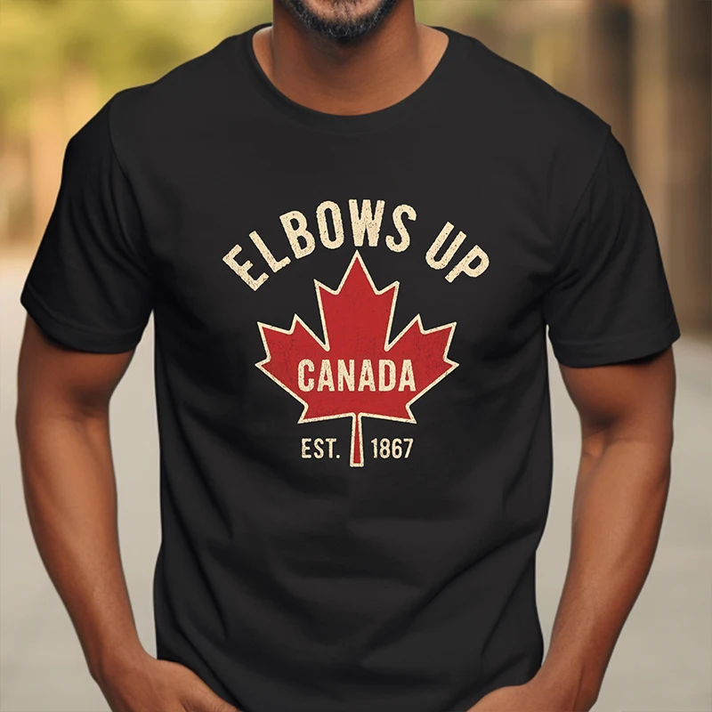 Summer Clothing Women Canada - Elbows Up Canada T-Shirt für Männer