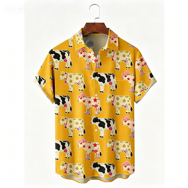 Summer Clothing For A Beach - Modisches Hawaiianisches Urlaubs-Strand-Blumen-Katzenhemd 2026 Beste Ethnische