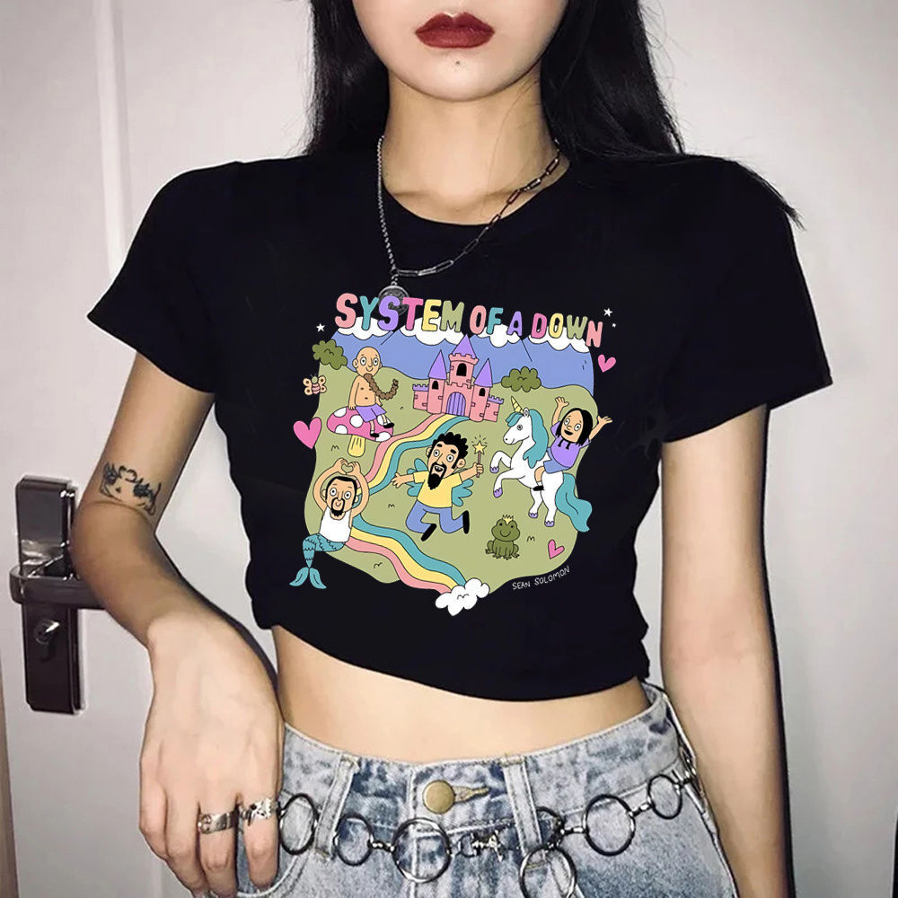 System of a Down Crop-Top, kur – Summer Grunge Clothing Bewertung und Preis