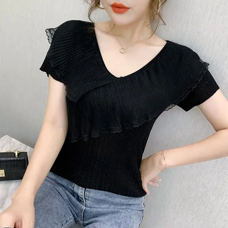 Elegante V-ausschnitt Verstärk – Summer Gauze Clothing Bewertung und Preis