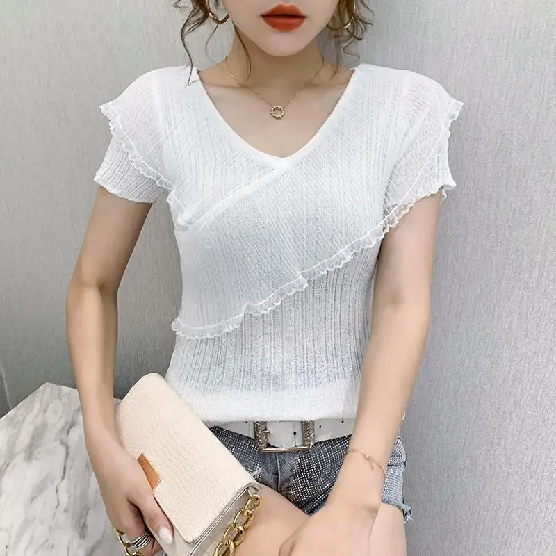 Elegante V-ausschnitt Verstärk – Summer Gauze Clothing Bewertung und Preis