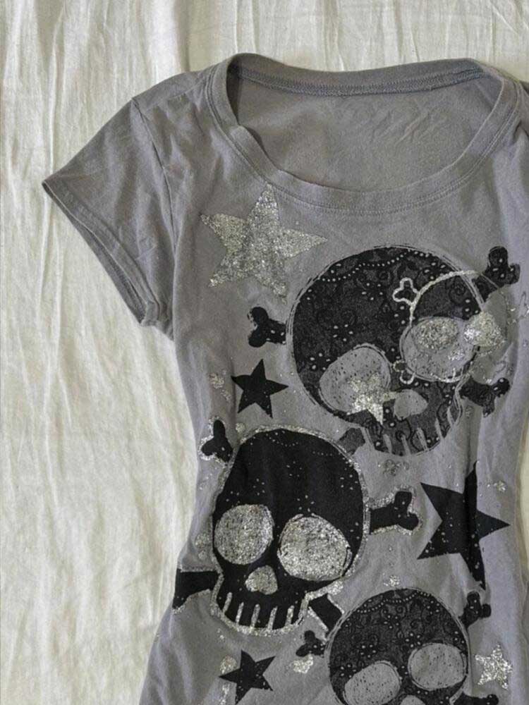 Retro-Vintage-T-Shirt mit Tote – Summer Goth Clothing Bewertung und Preis