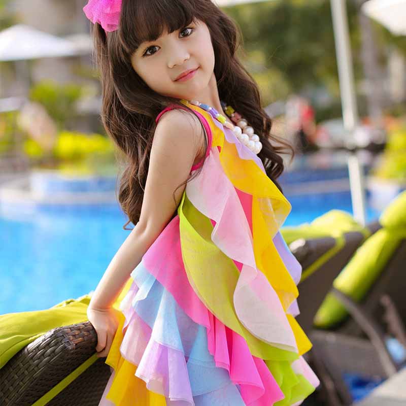 Sommer Mädchen Kleid Keine Hal – Summer Gauze Clothing Bewertung und Preis