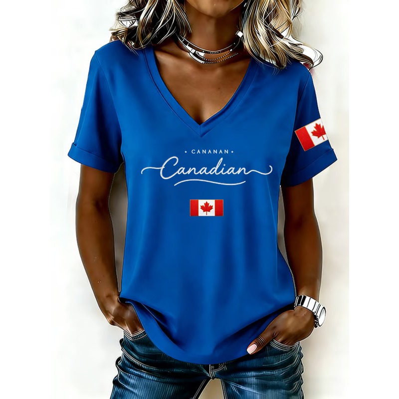 Damen-T-Shirts mit Aufdruck de – Summer Clothing Women Canada Bewertung und Preis