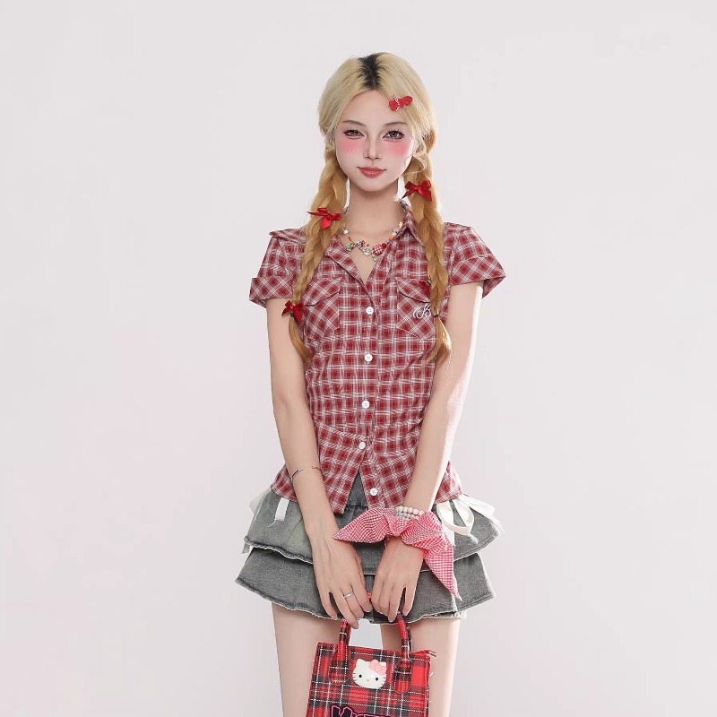 Harajuku Vintage Gothic Karier – Summer Grunge Clothing Bewertung und Preis