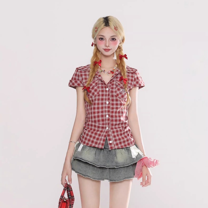 Harajuku Vintage Gothic Karier – Summer Grunge Clothing Bewertung und Preis
