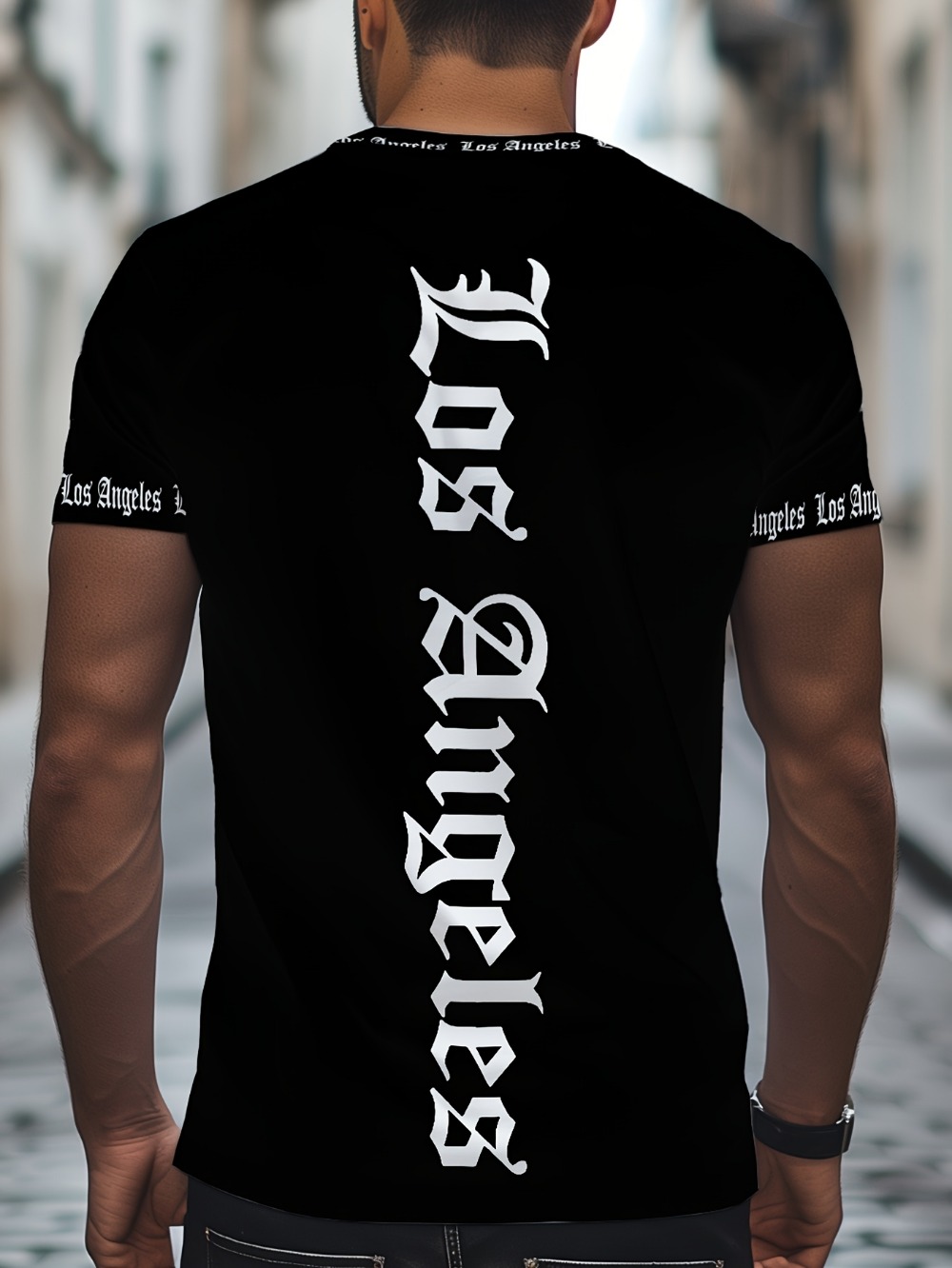 Los Angeles Gothic-Schrift Ärm – Summer Goth Clothing Bewertung und Preis