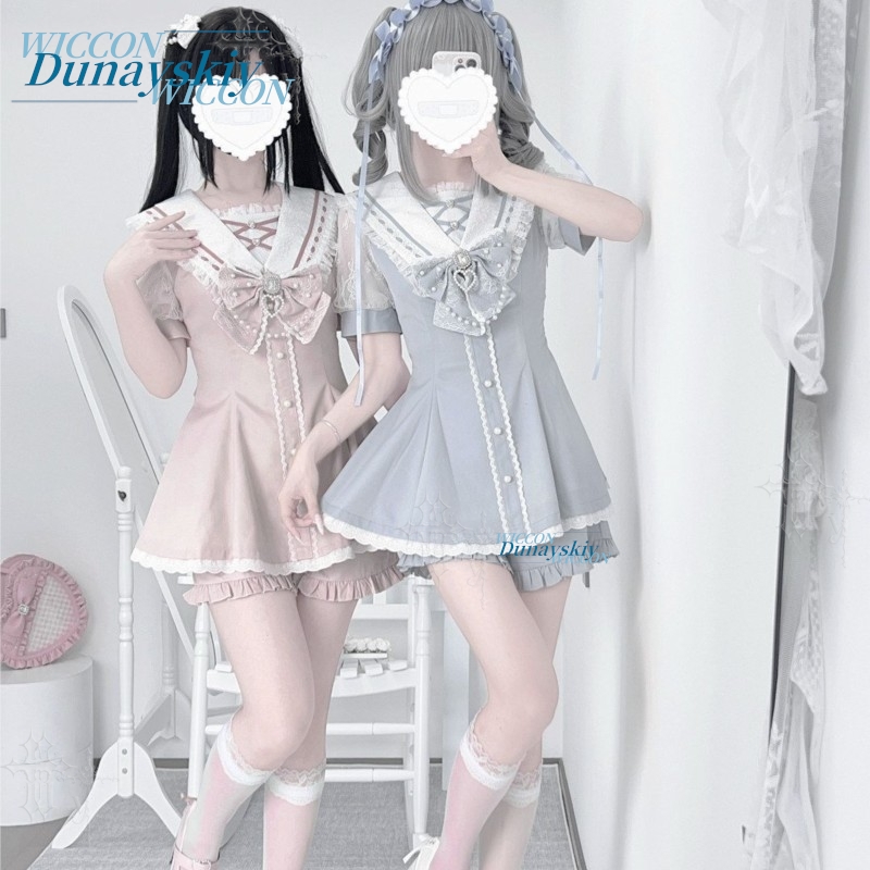 Matrosenkragen-Kleid-Set mit S – Summer Alt Clothing Bewertung und Preis