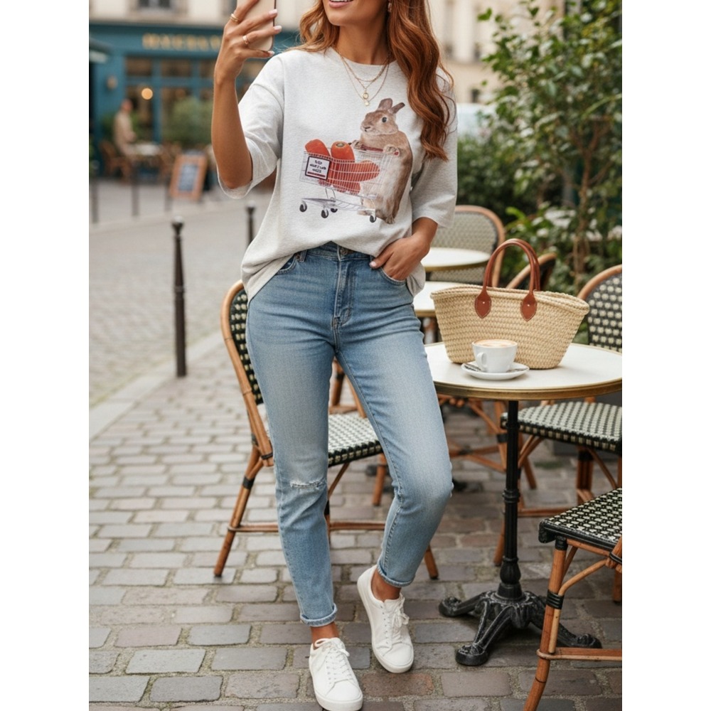 T-Shirt für Damen, geometrisch – Summer Clothing Must Haves Bewertung und Preis