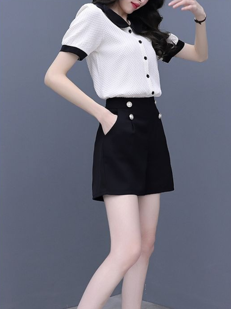Kontrastfarbene kurze Sets mit – Summer Clothing Trends 2025 Bewertung und Preis