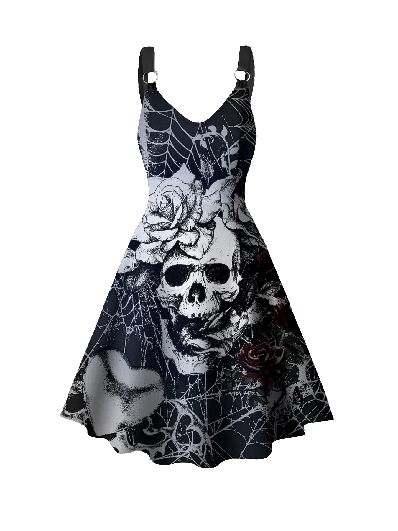 Übergröße Gothic Punk Kleid Da – Summer Goth Clothing Bewertung und Preis