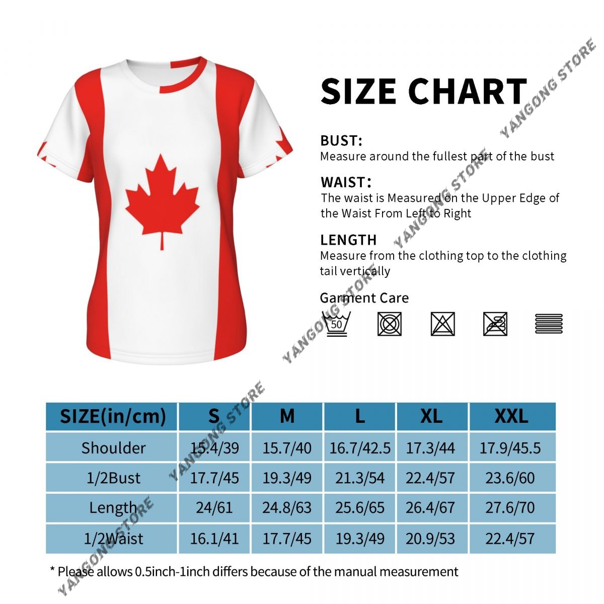 Damen T-Shirt Kanada Kanadisch – Summer Clothing Women Canada Bewertung und Preis