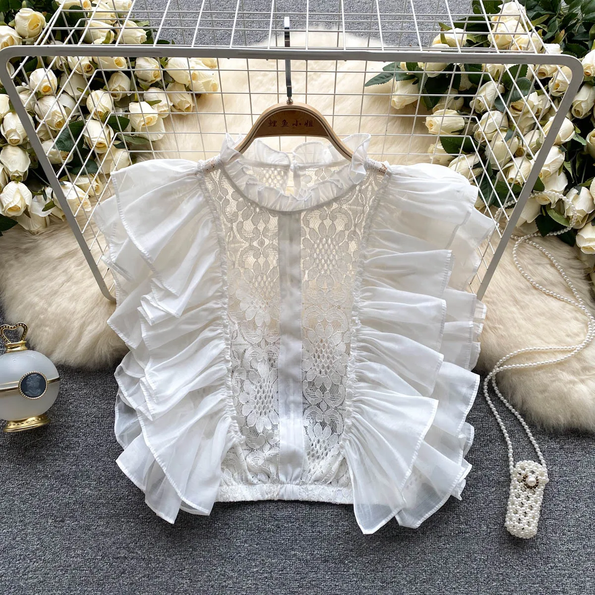 Vintage Elegante Spitze Blüten – Summer Clothing In French Bewertung und Preis