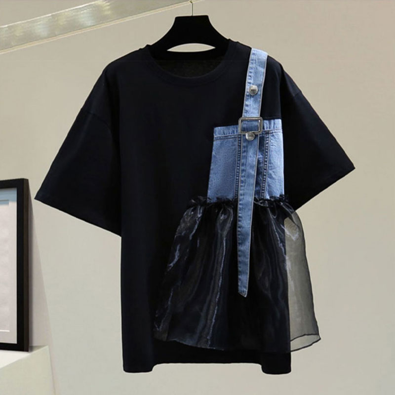 Streetwear stilvolle asymmetri – Summer Gauze Clothing Bewertung und Preis