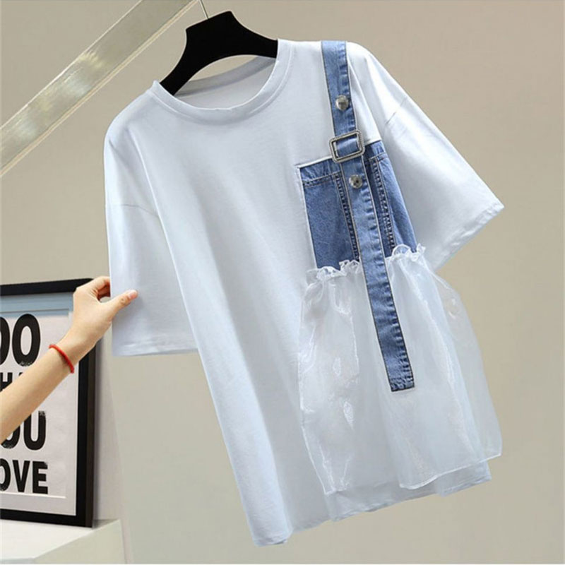 Streetwear stilvolle asymmetri – Summer Gauze Clothing Bewertung und Preis