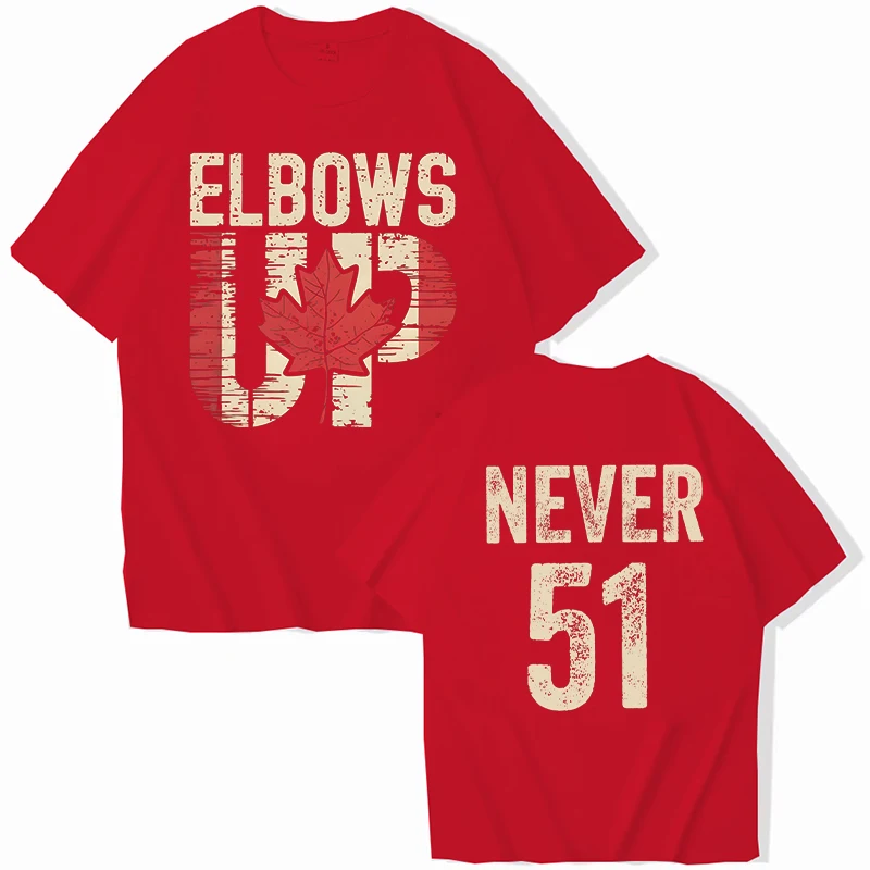 Retro Elbows Up Never 51 Kanad – Summer Clothing Women Canada Bewertung und Preis