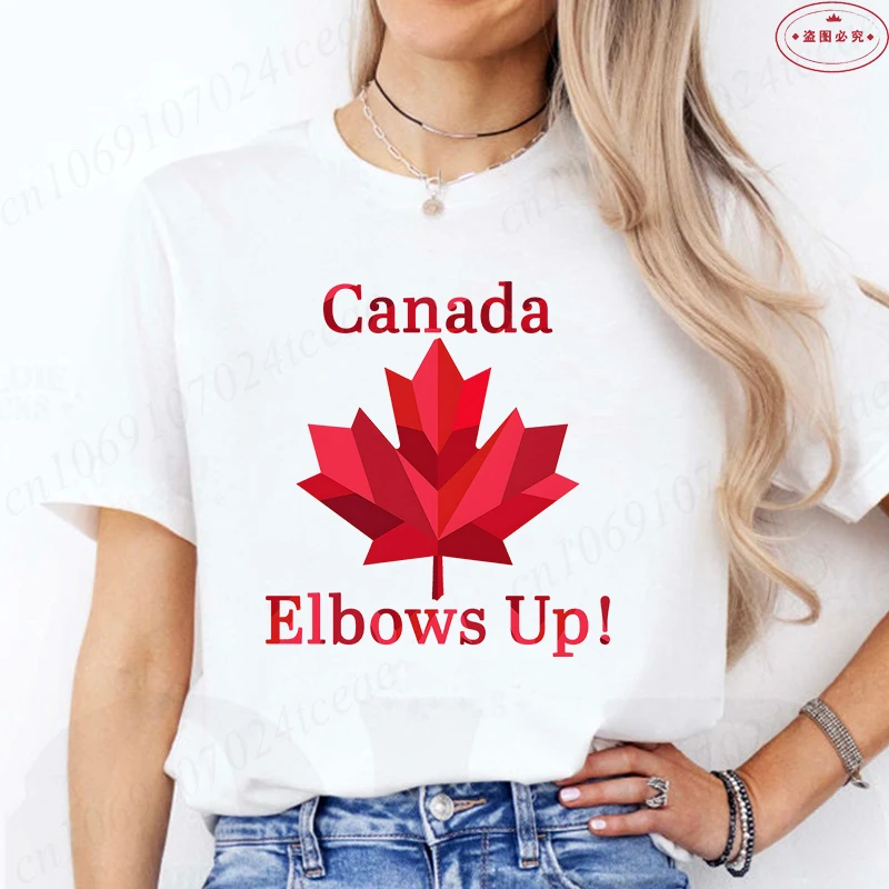 Elbows Up Kanada Frauen T-shir – Summer Clothing Women Canada Bewertung und Preis