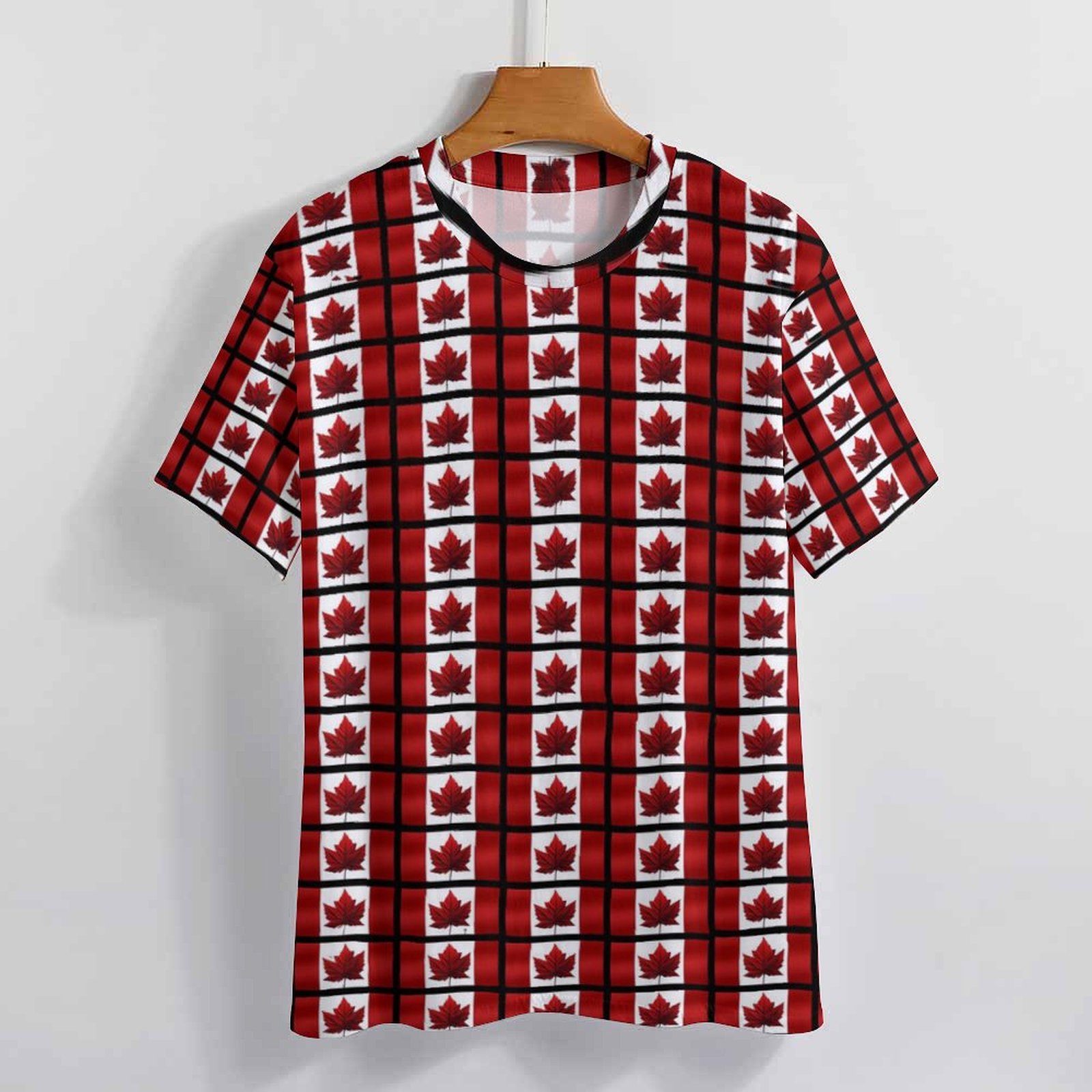 Große Größe Flaggen Print T-Sh – Summer Clothing Women Canada Bewertung und Preis