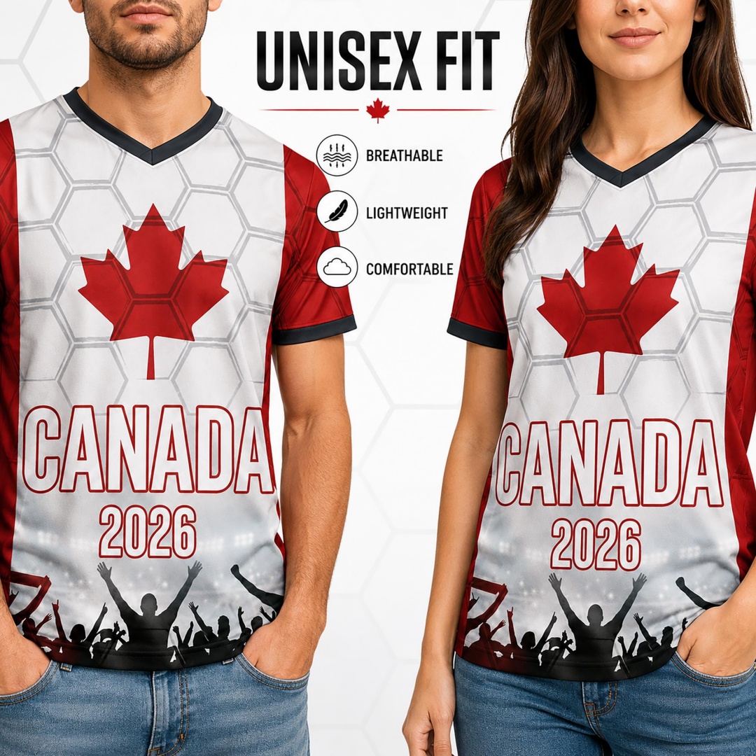 2026 Kanada Fußballtrikot Unis – Summer Clothing Women Canada Bewertung und Preis