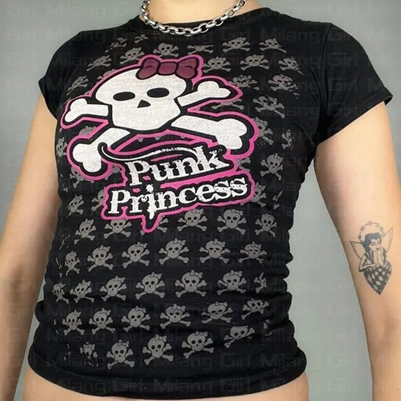Streetwear ästhetische y2k Kle – Summer Goth Clothing Bewertung und Preis