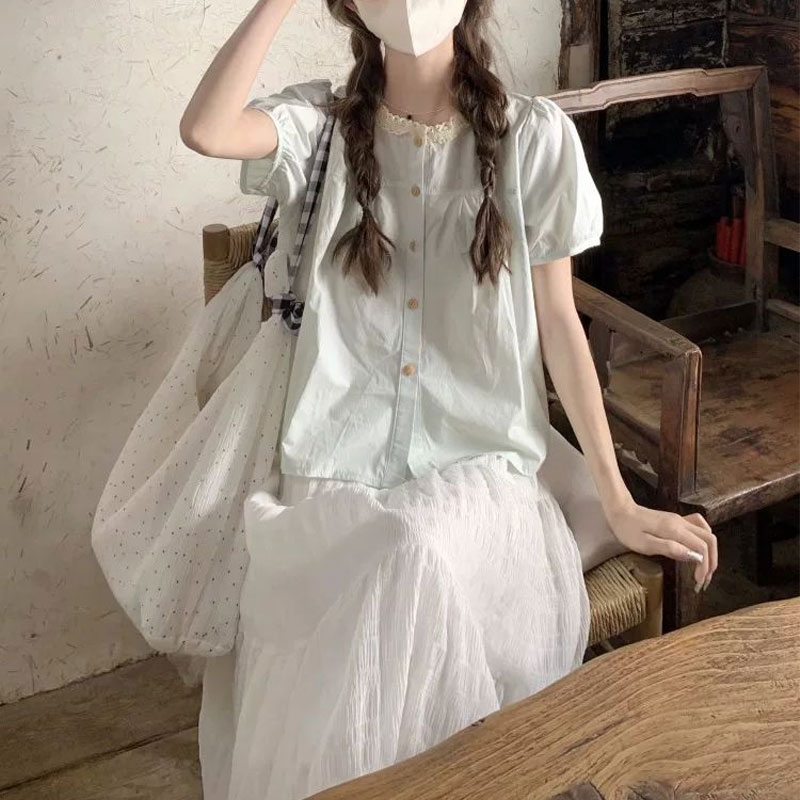 Modische Spitze Gespleißt Shir – Summer Clothing In French Bewertung und Preis